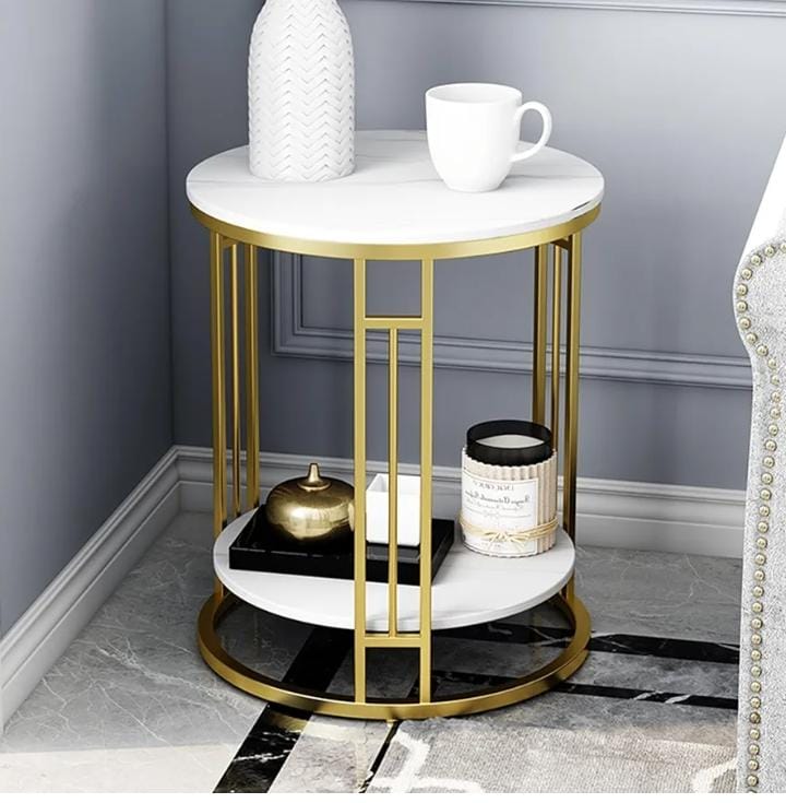 White Bedside Table