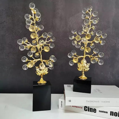 Crystal Tree Handicraft Ornament Grape Vine Home Decor