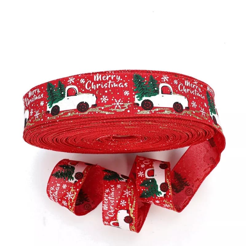 5 Meter Christmas Themed Ribbon
