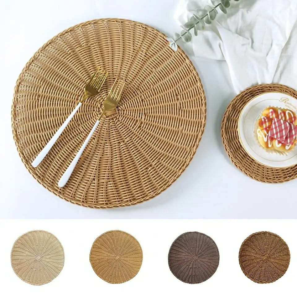 Thicker Rattan Table Placemat