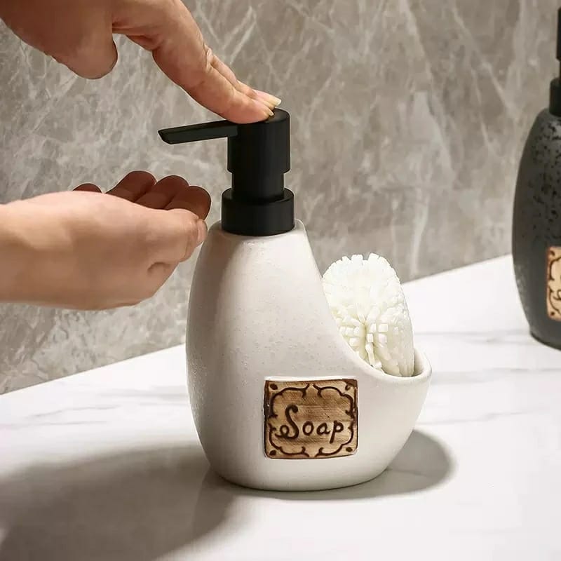 450ml Shampoo Dispenser Bottle Ceramic Lotion Bottle