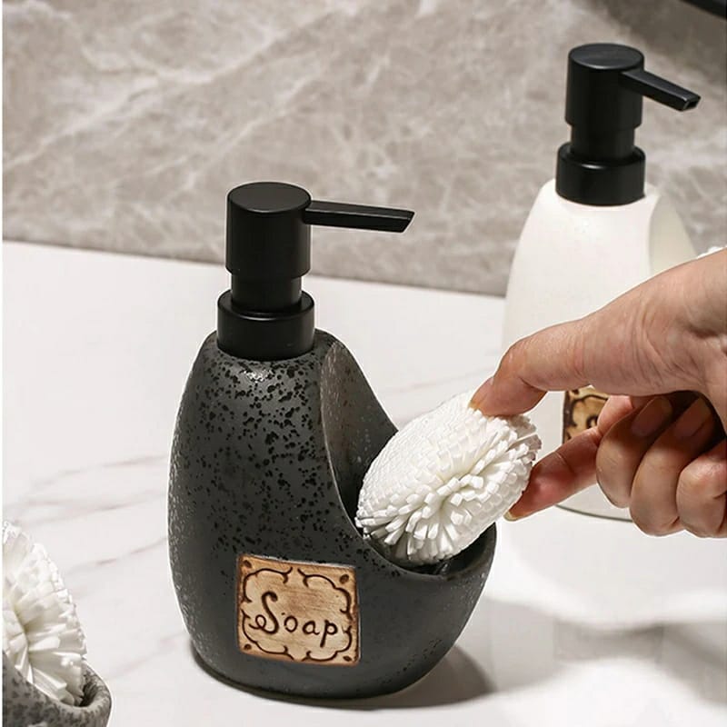 450ml Shampoo Dispenser Bottle Ceramic Lotion Bottle