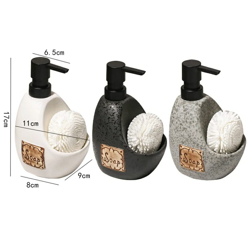 450ml Shampoo Dispenser Bottle Ceramic Lotion Bottle