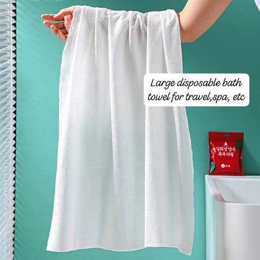 Disposable bath towel