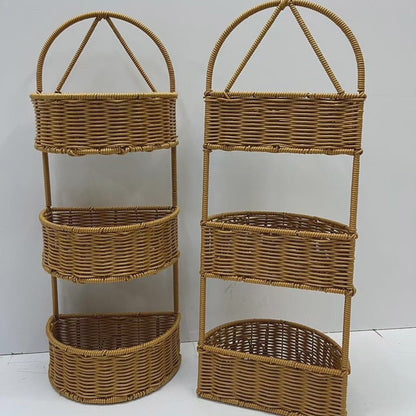 Hand woven shower caddy 3 layer