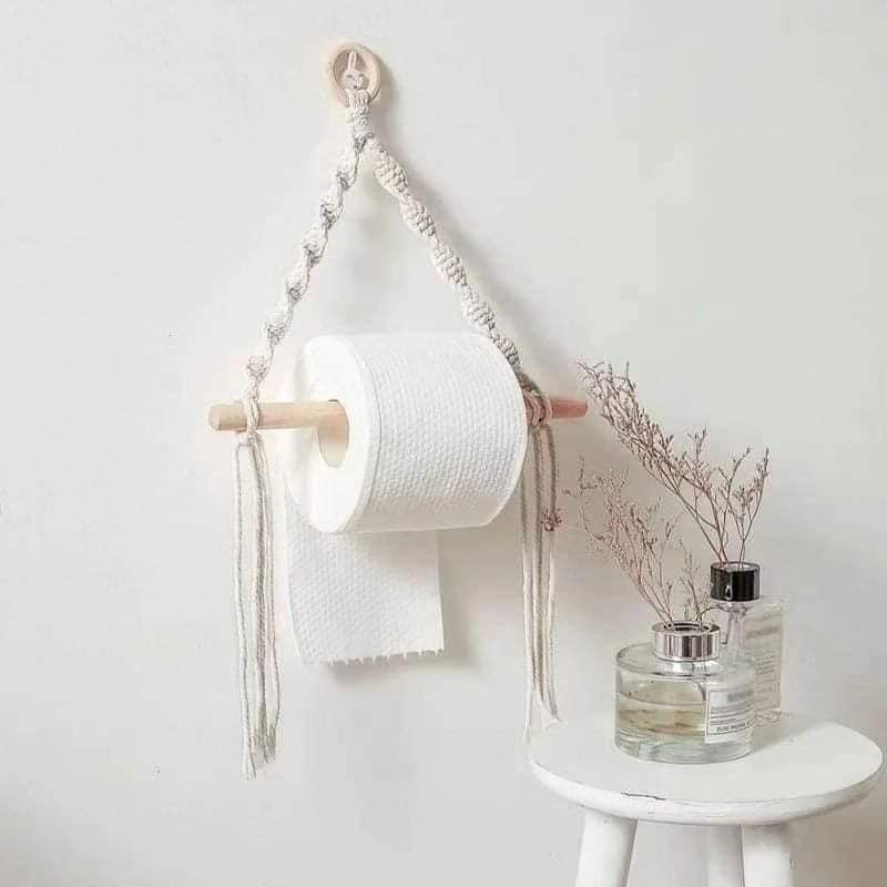 Tapestry hanging rope tissue holder