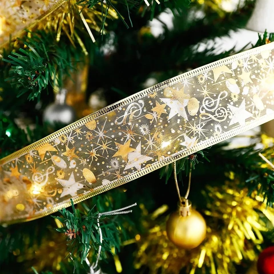 5 Meter Christmas Themed Ribbon