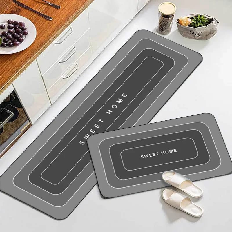 2pcs Kitchen Mats with Rubber