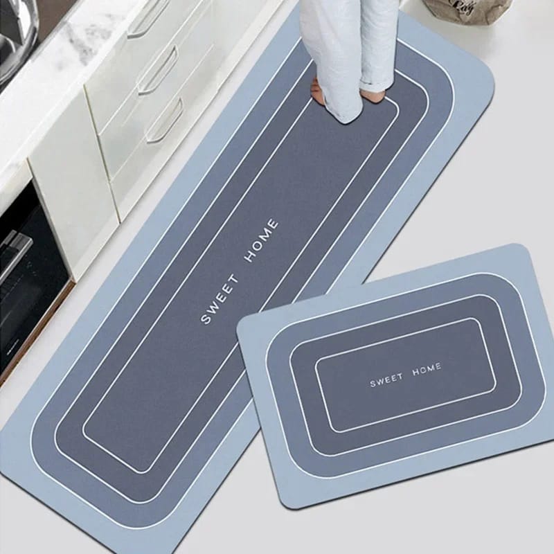 2pcs Kitchen Mats with Rubber