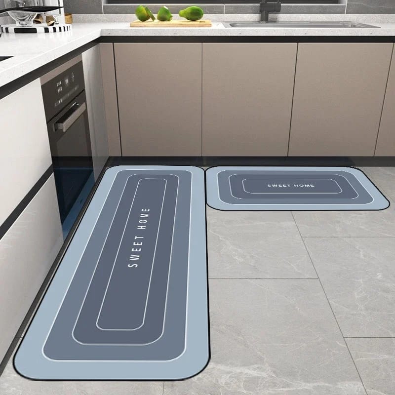 2pcs Kitchen Mats with Rubber