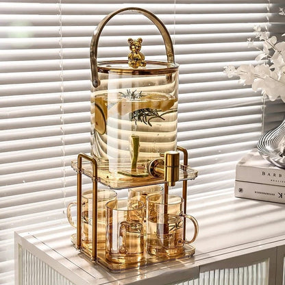3.6L  Glass Jug Set with 4 Mugs