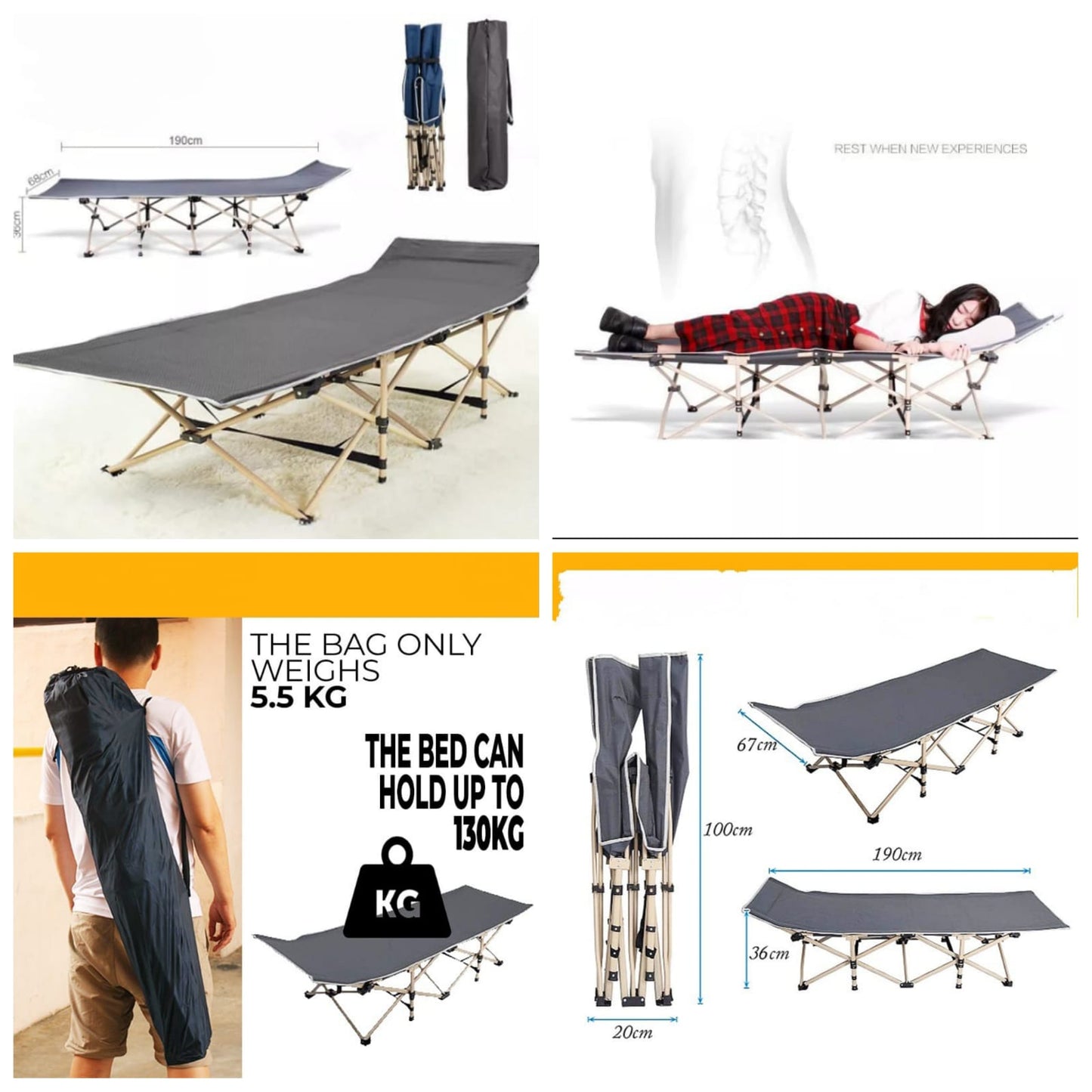 Camping/picnic/sunbathing bed