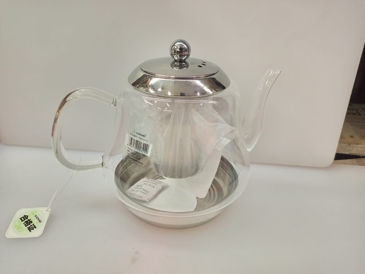 Tea resistant glass kettle tea pot