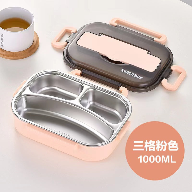 3 Grid Stainless Steel Lunch Box