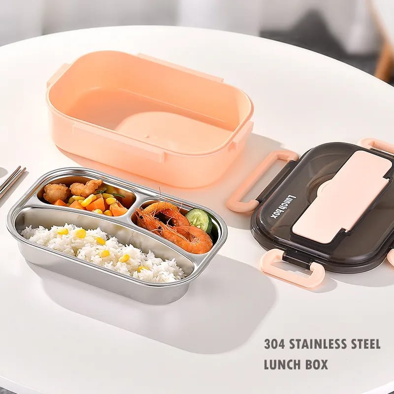 3 Grid Stainless Steel Lunch Box