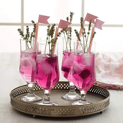 6Pc Hurricane Cocktail Glasses