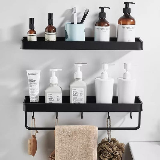 Rectangular Bathroom Rack with Towel Bar