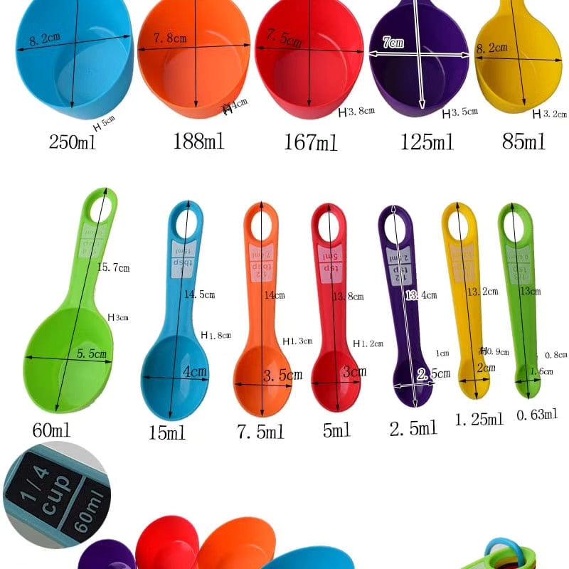 12pc Measuring cups