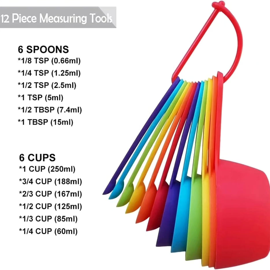 12pc Measuring cups