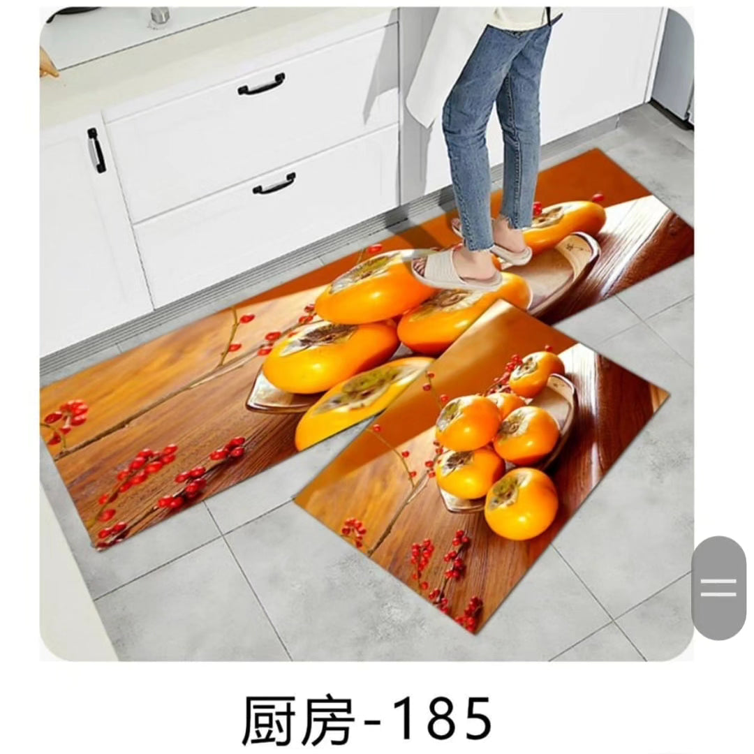 2Pc Rubber nonslip Kitchen Mats