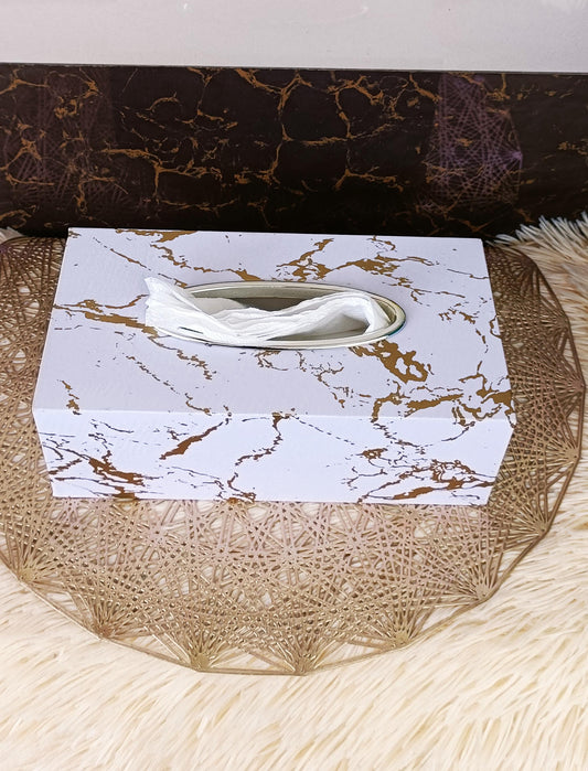 Marble color tissue holder