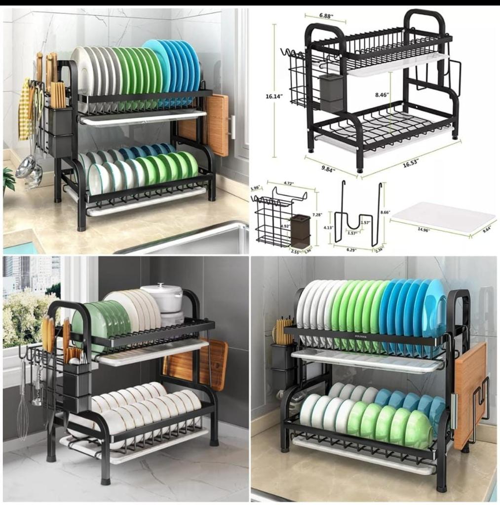 2 Tier Dish Drying Rack