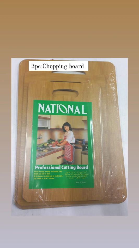 3 Wooden chopping boards