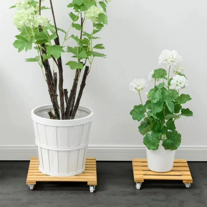 Movable plant stand