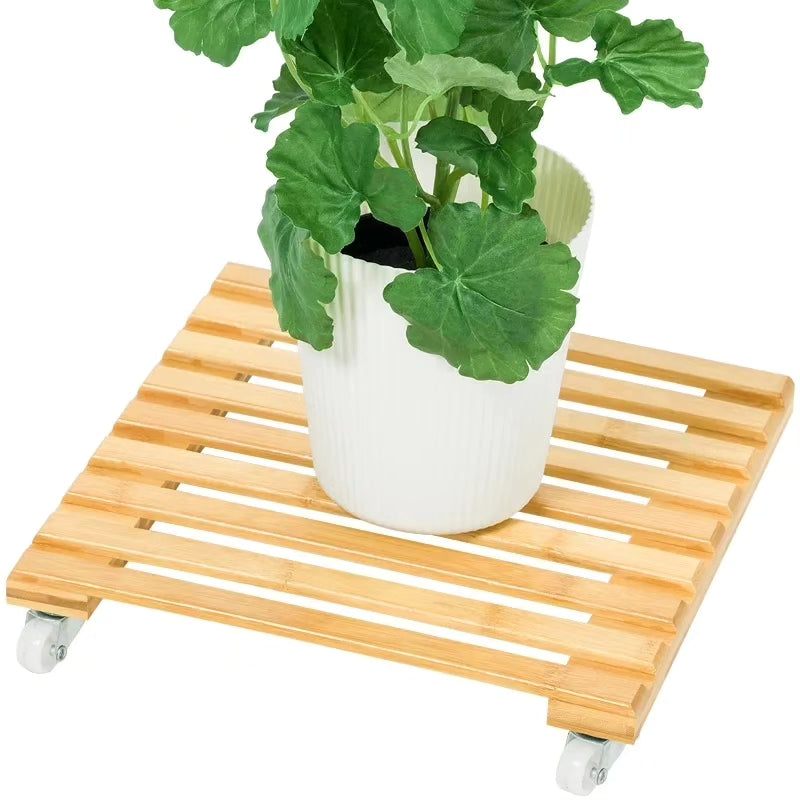 Movable plant stand