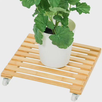 Movable plant stand