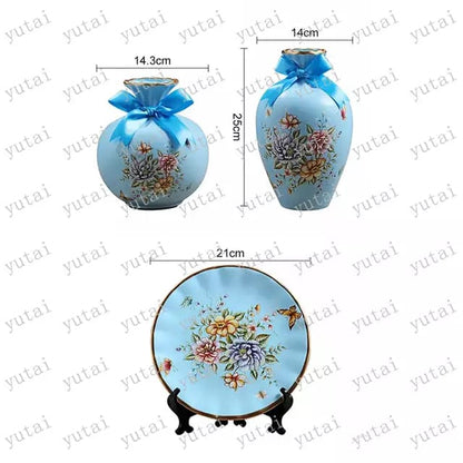 3Pcs European Ceramic Flower Vase