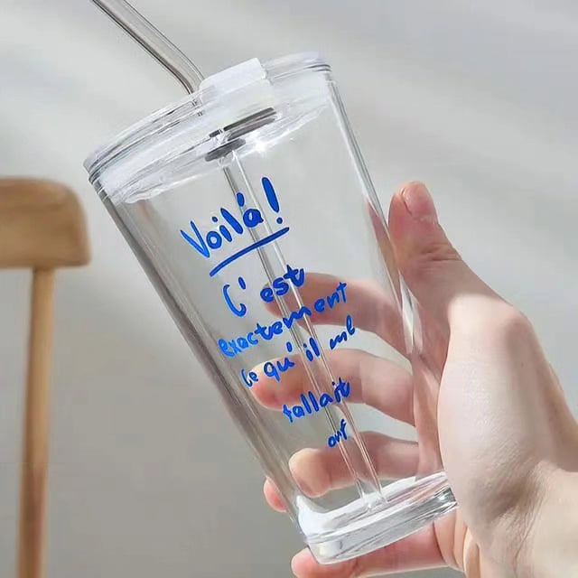 Round Transparent Borosilicate Drinking Tumbler