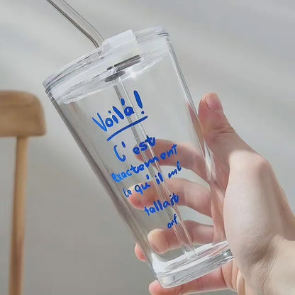 Round Transparent Borosilicate Drinking Tumbler