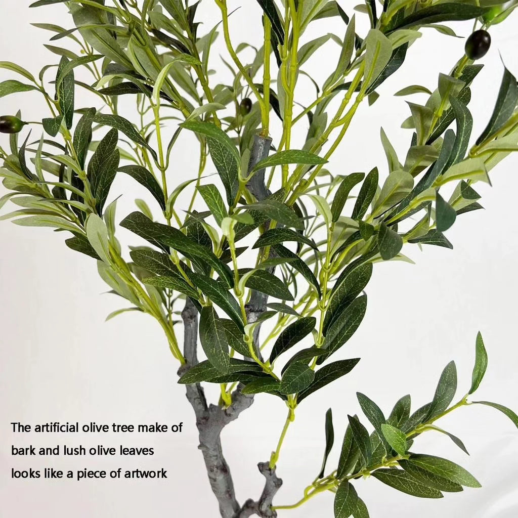 Real touch artificial olive plants