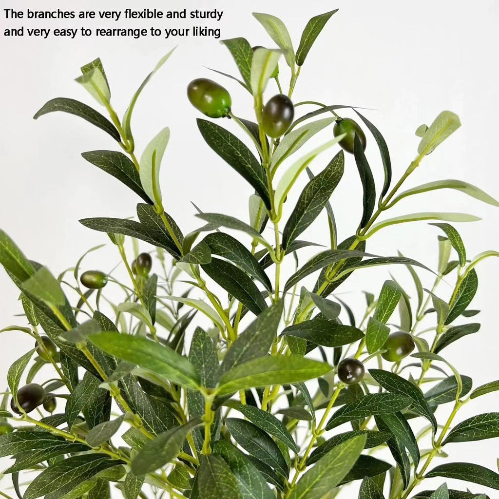 Real touch artificial olive plants