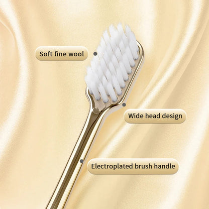 Golden Bamboo Charcoal Toothbrush