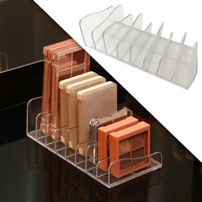 7 Grid Acrylic Compact Eyeshadow Palette Organizer