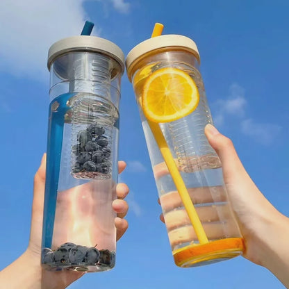 700Ml Water bottle with foldable straw