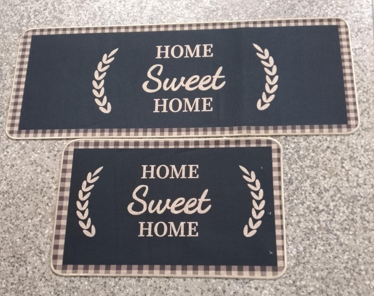 2Pc Rubber nonslip Kitchen Mats