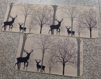 2Pc Rubber nonslip Kitchen Mats