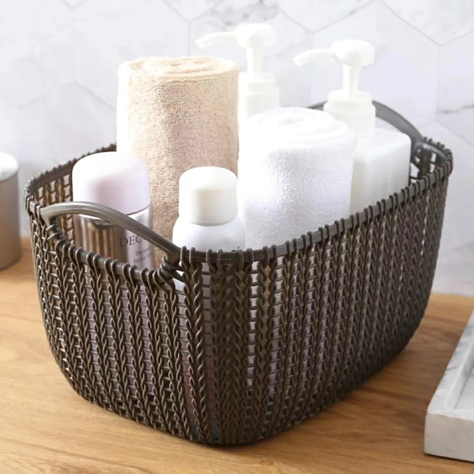 Rattan themed  Multipurpose Storage Basket