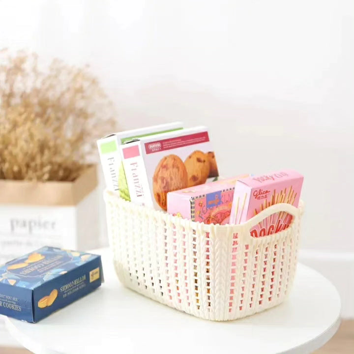 Rattan themed  Multipurpose Storage Basket