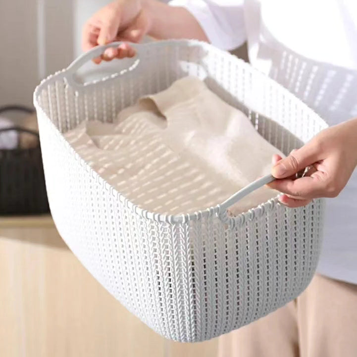 Rattan themed  Multipurpose Storage Basket