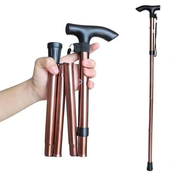 Foldable walking stick