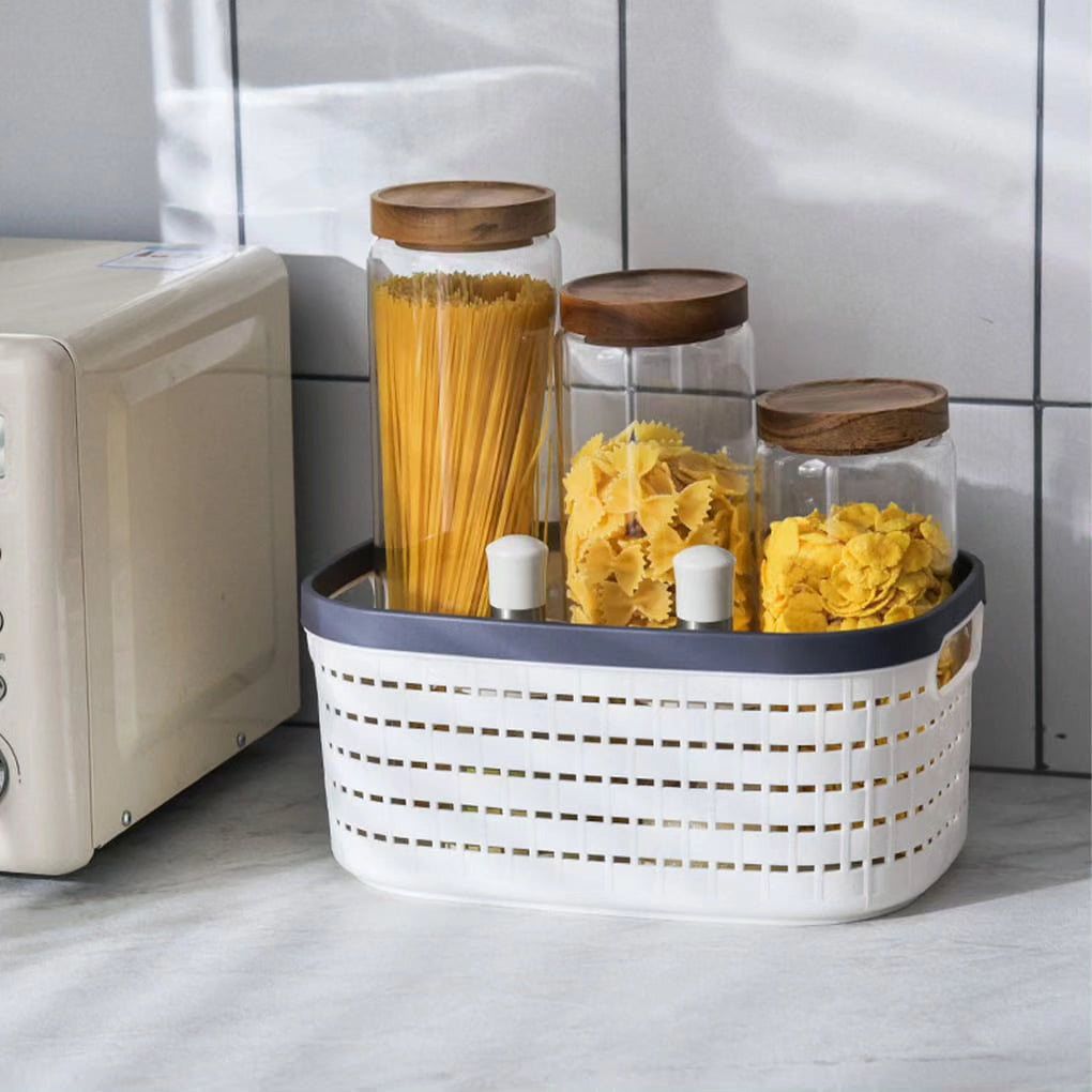 Multicoloured Plastic Organizing Storage Baskets