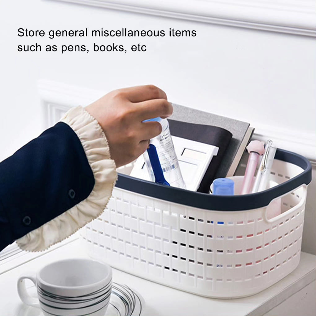 Multicoloured Plastic Organizing Storage Baskets