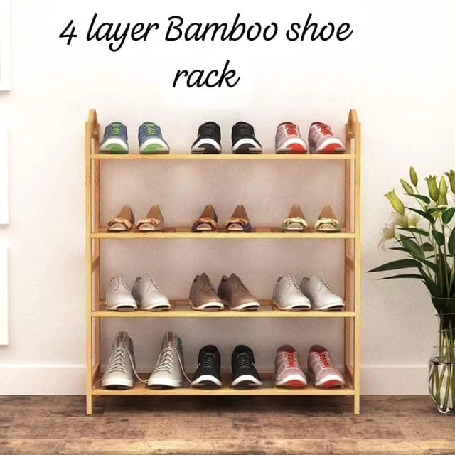 4 Layer Bamboo Shoe Rack