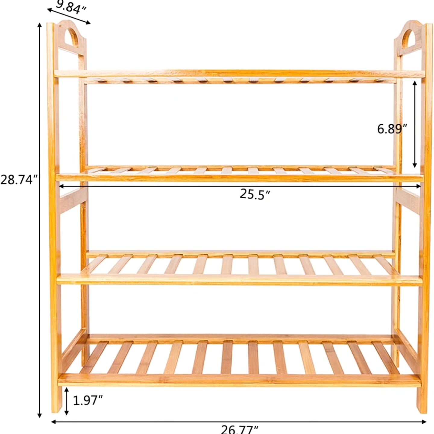 4 Layer Bamboo Shoe Rack