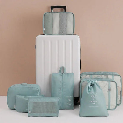8pc Travel  suitcase organizer cubes