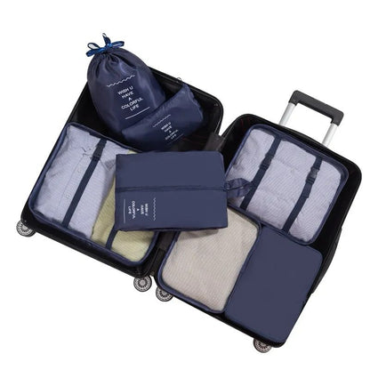 8pc Travel  suitcase organizer cubes